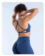 AYBL Yoga Set Seamless Yoga Set 2 Pieces Women Workout Set Scrunch Leggings Backless Sports Bra Fitness Top Gym Pants Clothes