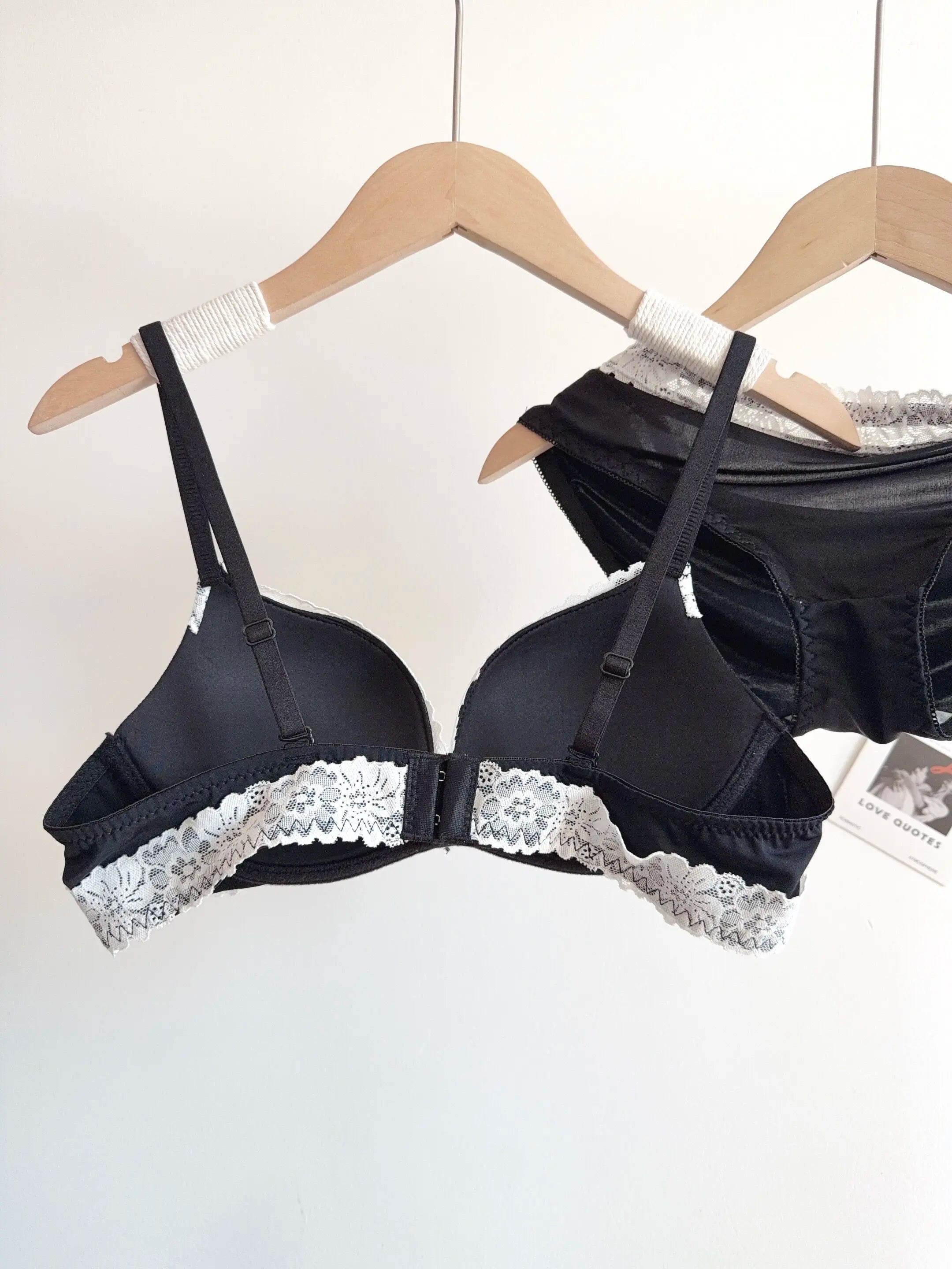 Sexy Leopard Print Lingerie Set Women Wireless Invisible Push Up Small Breasts,adjustable A To C Cup,sheer Lace Pure Design, S-X