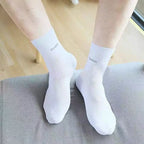 5Pairs/Men Bamboo Socks Comfortable Breathable Casual Business Men's Crew Socks High Quality Antibacterial Mid-calf SocksEU39-45