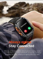 2025New GPS Smart Watch For Xiaomi IOS Military Compass Flashlight Smartwatch Men 10ATM Waterproof 100+Sport Modes BT Call Watch