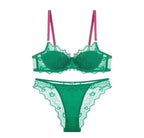 Sexy Lace Bra & Panty Set Minimizer Anti-Sag Full Coverae Adjustable Underwire Big Bust Support Thin Side Support No Spillageg