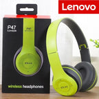 Lenovo Multifunctional Portable Foldable Headmounted Wireless Bluetooth 5.0 Headset For Bluetooth connection Wired Connection
