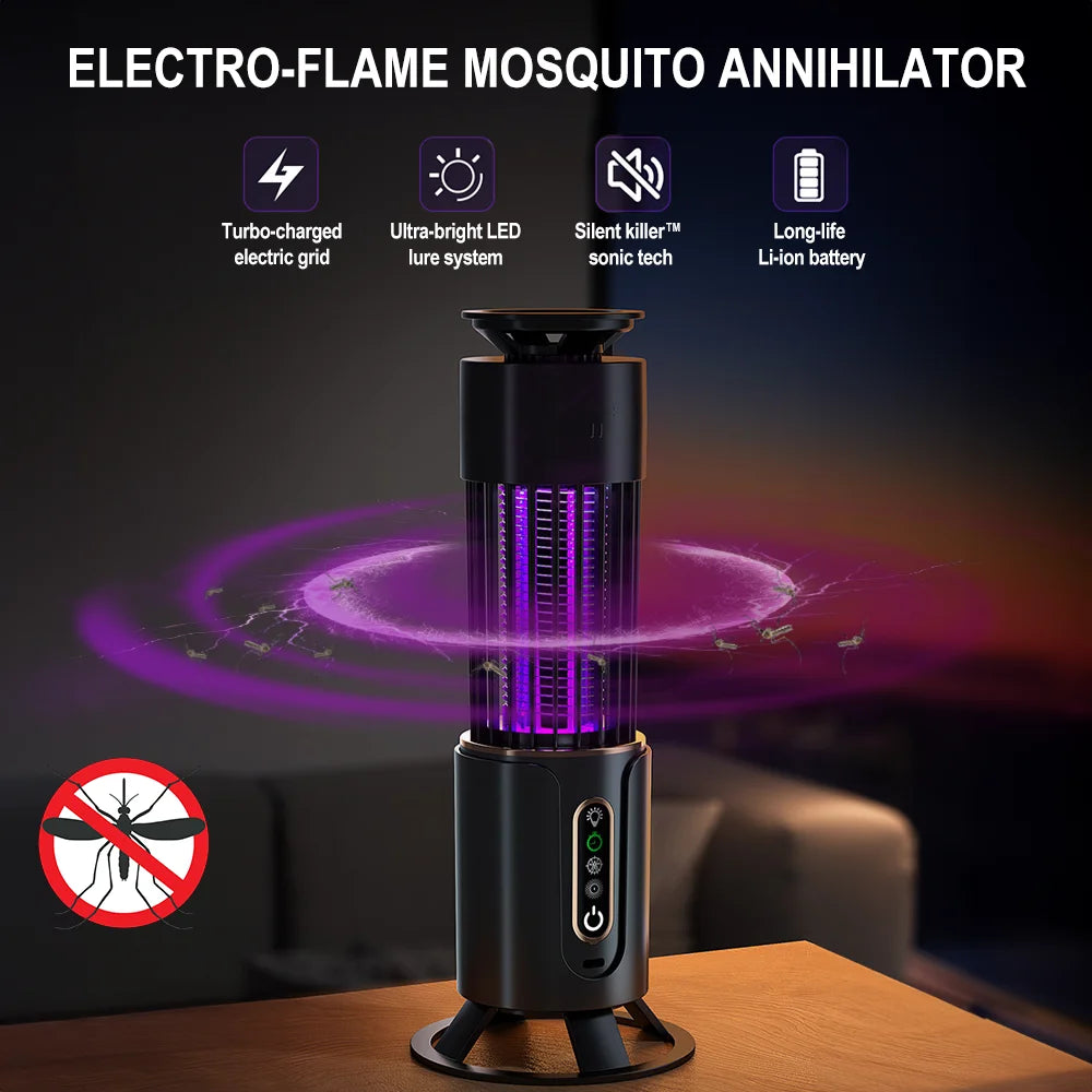Mosquito Killer Lamp Insect Fly Trap Camping Light Usb Charging Timing Electric Mosquito Swatter Outdoor Insect Killer Repellent Main image
