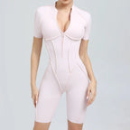 Women's Tracksuit Gym Workout Sports Clothes Outfit Zipper Jumpsuit Yoga Fitness Overalls Set Open Back Bodysuits Suit for Women