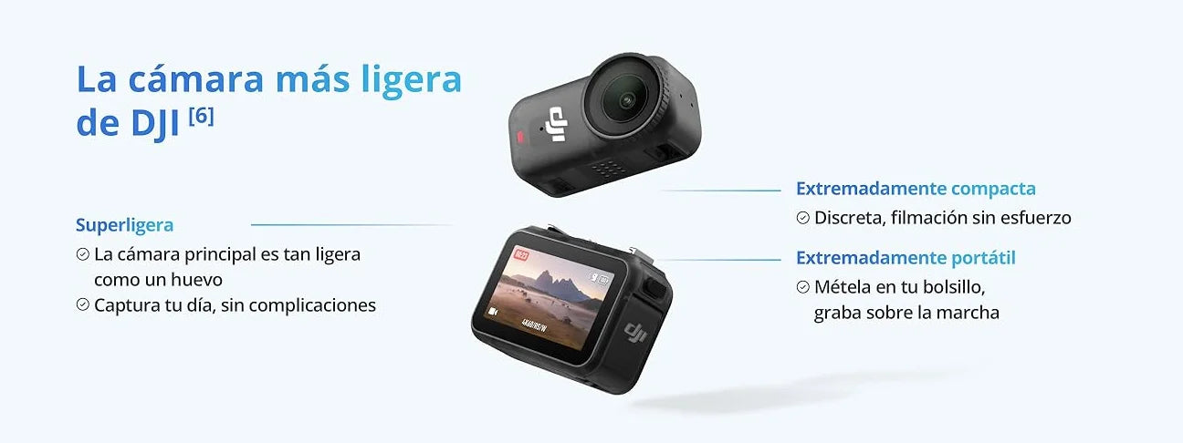 DJI OSMO NANO Lightweight Sports Action Video Cameras 1/1.3 ″ Sensor 143 ° Wide Wearable Camera For Cycling Running Vlogging