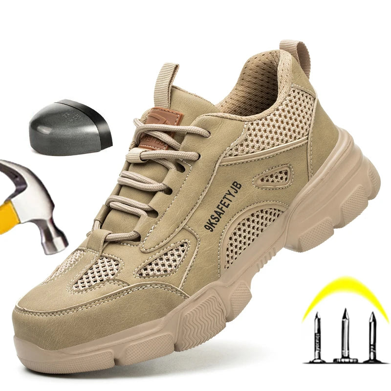 New Unisex Safety Shoes Men Work Sneakers Indestructible Safety Boots Women Shoes Men Steel Toe Shoes Sport Style Main image