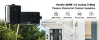 Herdio 3.5'' 2PCS Passive Outdoor Speakers Wired Waterproof 200W 3 Way Premium Mountable Wall Mount Speakers With Superior Sound