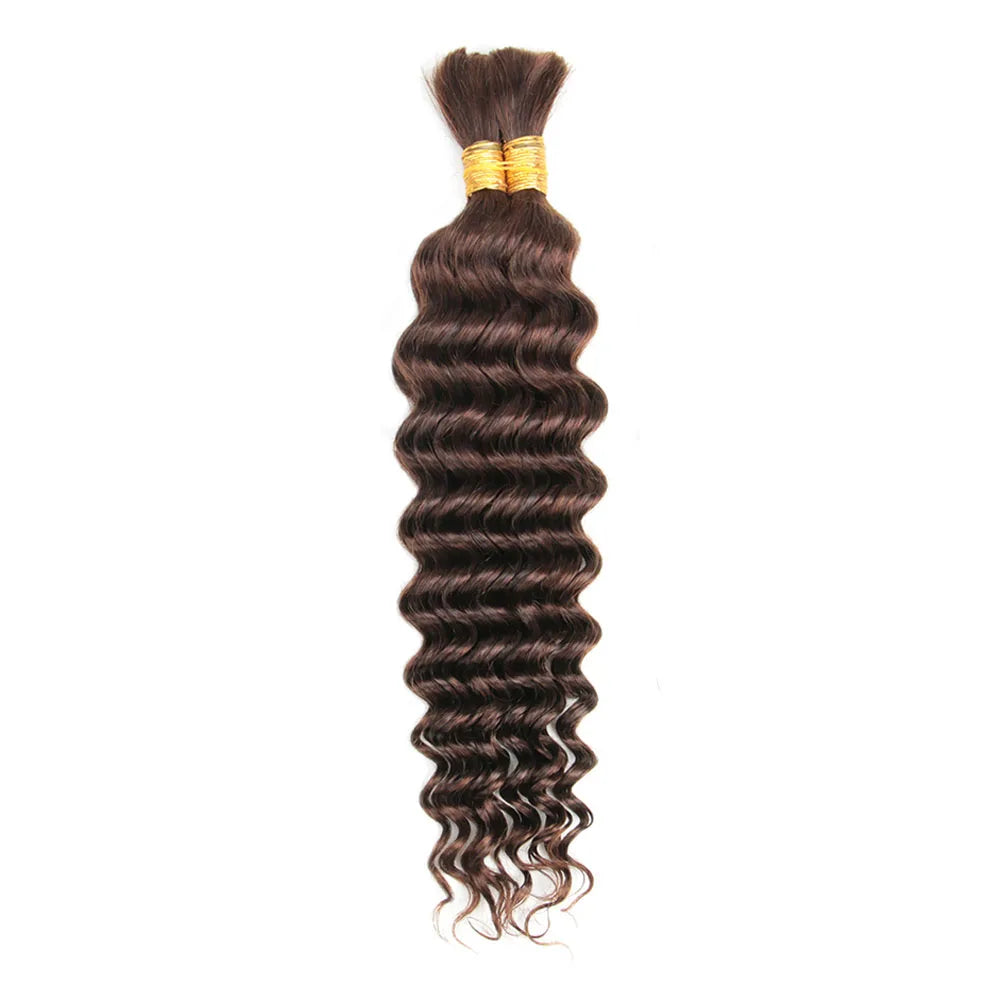 P4/27 Highligt Deep Wave Bulk Human Hair Braiding Blonde Curly Brazilian Human Hair Extensions for Micro Braiding No Weft