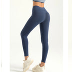 tichers Women High Waist Yoga Leggings Butt Lifting Tummy Control No Through Soft Quick Dry Workout Leggings Gym Running Fitness