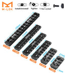 Hunting Tactical Picatinny Rail 3-13Slots 20mm Aluminum Rail Adapter Mount for Keymod / M-LOK System Handguard Scope Mount Base
