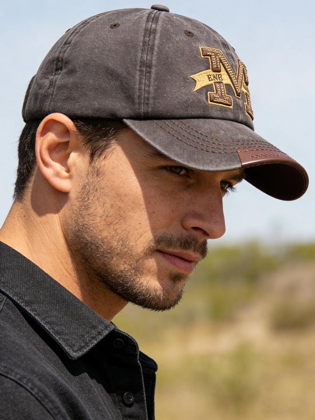 Hot Sale Unisex Baseball Cap M Letter Embroidery Dad Hat Women Men Outdoor Washed Cotton Cap