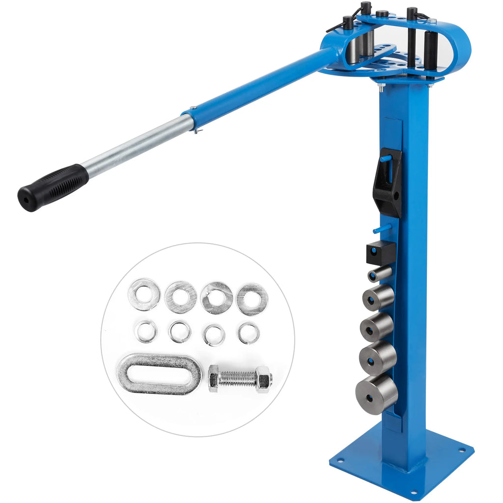 SucceBuy YP-38 Floor Mounted  Bender with 7 Dies Mutifunctional 44in Telescopic Rubber Handle Copper Steel Tube Bending Tool