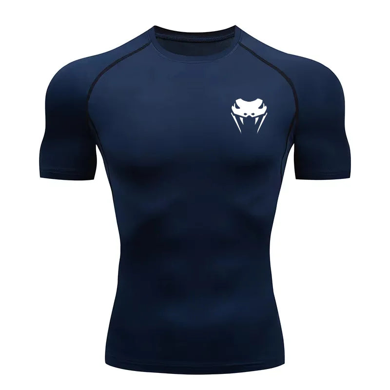 Men Compression Shirt Short Long Sleeve Quick Dry | All Season Workout Top for Gym Running Fitness UV Protection