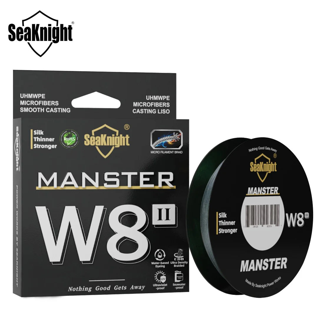 SeaKnight Brand W8 II Series 500M 8 Strands Fishing Line Advanced Braided PE Line anti-UV Seawater proof coating Fishing Line Main image