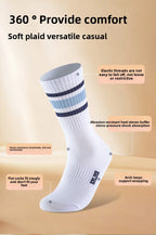 Kelme Men's Mid Length Socks 3 Pairs Of Casual Socks Sweat Absorbing And Breathable Sports Socks Running Speed Dry Socks
