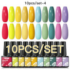 10/12PCS/SET Cat Magnetic Gel Nail Polish Set 9D Reflective Glitter Gel Semi Permanent UV Gel Soak Off Sparkling Nail Art Kits