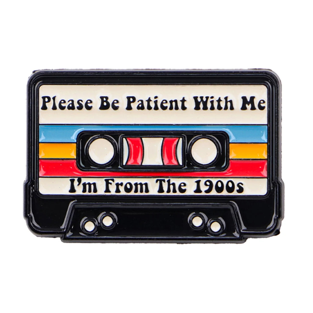 Retro 80s 90s Enamel Pins Vintage Cassette Tape Brooches Old School Lapel Pins for Backpacks Jewelry Gift For Friends