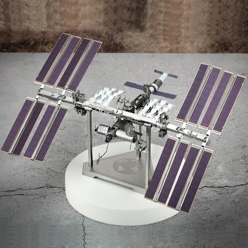 Space Exploration 3D Metal Puzzle Shuttle Hubble Space Telescope Mars Rover Model Toy for Kids Creative Jigsaw Puzzle Gift Toys