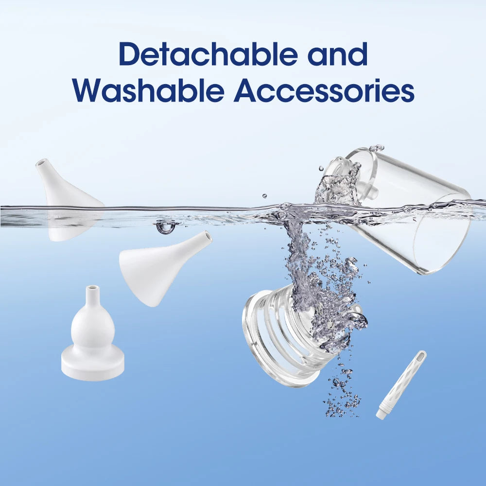 2 in 1 Ear Wax Removal Vacuum Set with 3 Levels Suction Nasal Aspirator Ear Cleaner for Adults And Kids Safe Ear Suction Tool