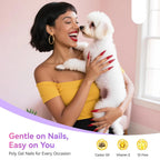 Poly Gel Nail Colors: 12 Colors Nail Extension Gel Kit Bright Rainbow Pink Purple Blue Color Collection Poly Gel Nail Kit