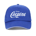 funny Enjoy Cocaine men cap Fashion women new summer sun hat Causal Unisex Outdoor Fishing hunting baseball caps