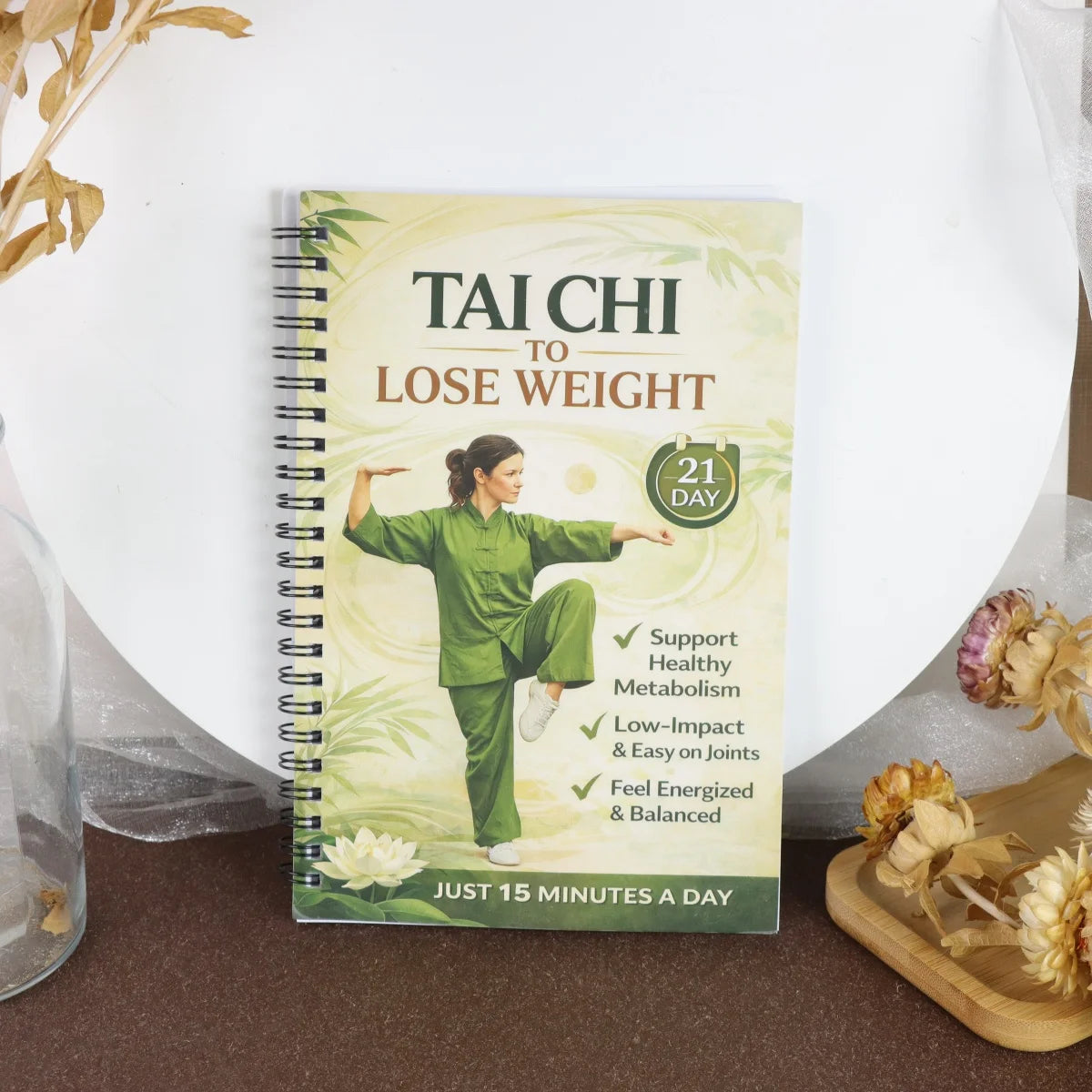 Tai Chi Weight Loss Plan Suitable for Middle-Aged & Elderly - Low-Intensity -Burning Workout, Balance Training, Joint Health & F Main image