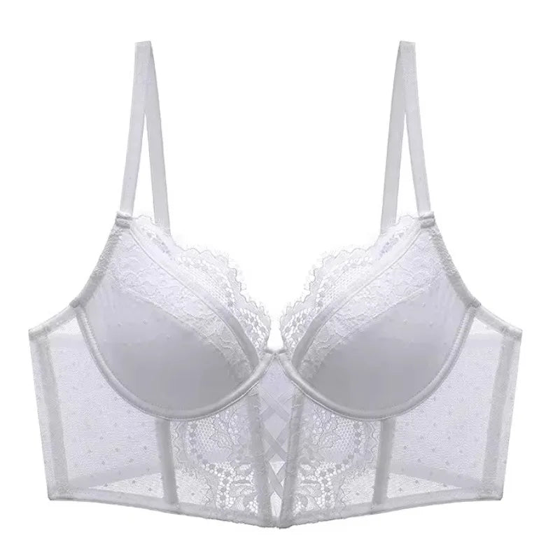 Push Up Lace Lingerie Set for  Women, Sheer Chemise with Soft Underwire Bra, Fishbone Teddy, Sexy Bridal Honeymoon Outfit, S-XL