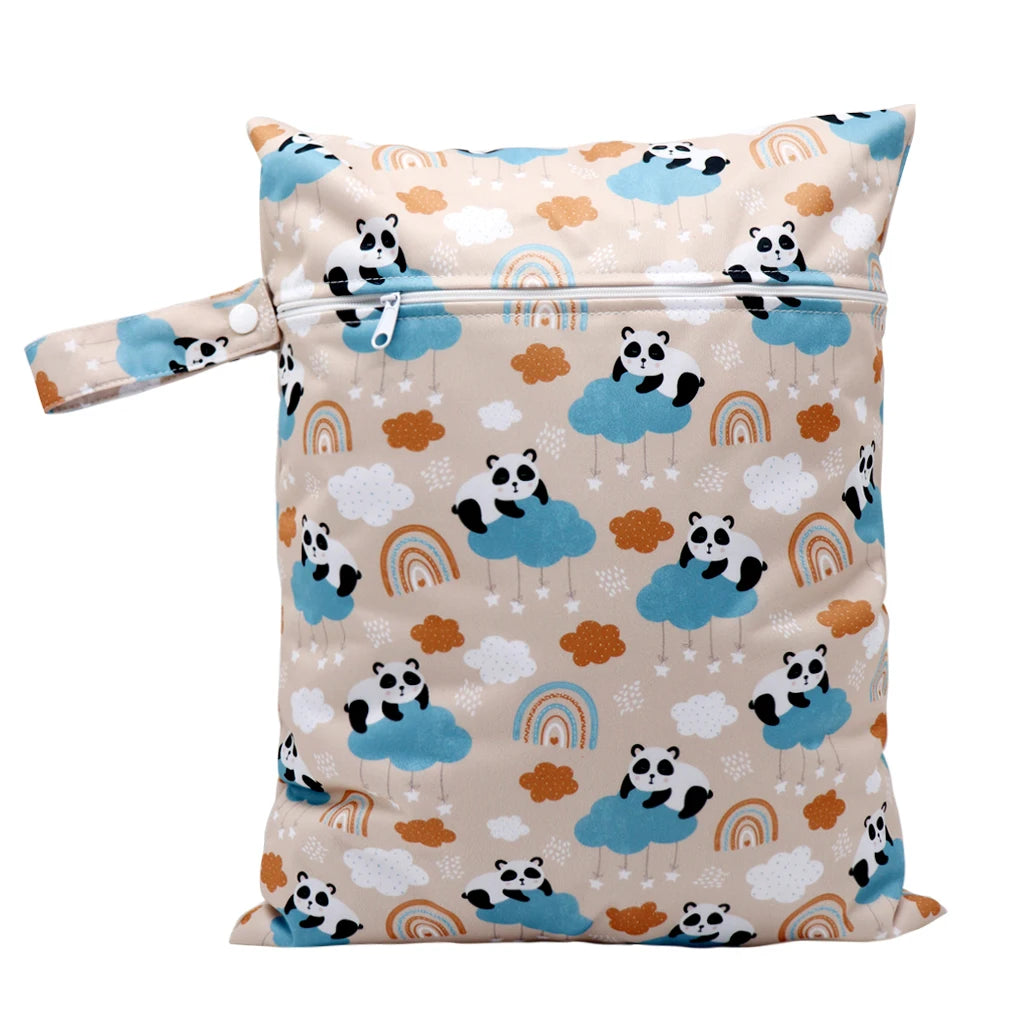 Waterproof Wet Bag Diper Bags Mummy Baby Maternity Packs Washable Zipper Diaper Caddy Organizer Dry Bag Travel Nappy Bag 30x40cm