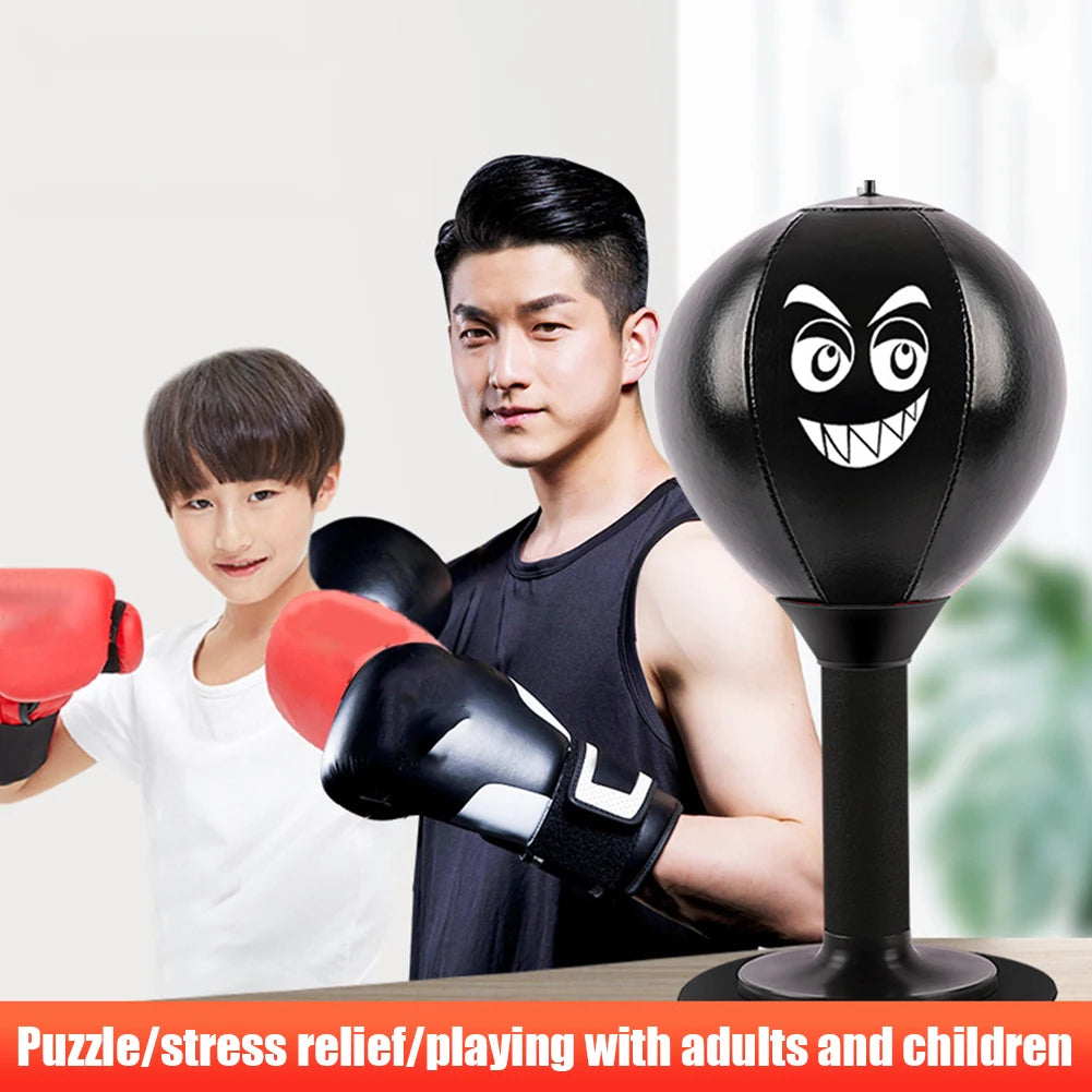 Desktop Punching Ball With Suction Cup Tabletop Boxing Punching Bag Tress Buster Desk Boxing Punch Ball Stress Release