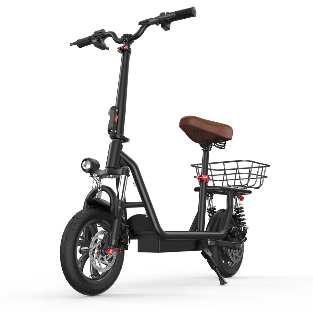 ISCOOTER i12 Adult Electric Scooter 500W Motor E- Scooter 36V7.5AH Battery Electric Scooter 12 Inch Road Tire Electric Scooter