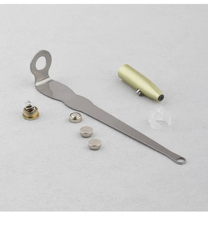1PC Professional LED Light Tonsil Stone Remover Tool Stainless Steel Cleaner for Oral Care and Ear Wax Removal