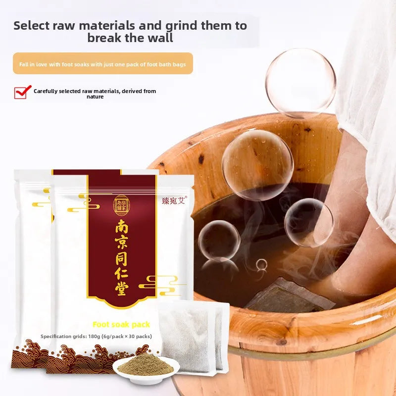 Mugwort Foot Soak Collection | Home Use6g*30bag Foot Bath Pack/Powder/Medicated Bag - Natural Herbal Formula for Daily Foot Care