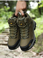 RAN Cow Leather Hiking Boots Men For men Outdoor Sport Walking Sneakers trekking Snow Shoes women Climbing Mountain Hunting boot