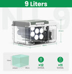 Alpicool NL9 9L Portable Refrigerator 12V/24V Small Car Fridge 100V~240V AC Electric Cooler Plug in Mini Freezer for Camping