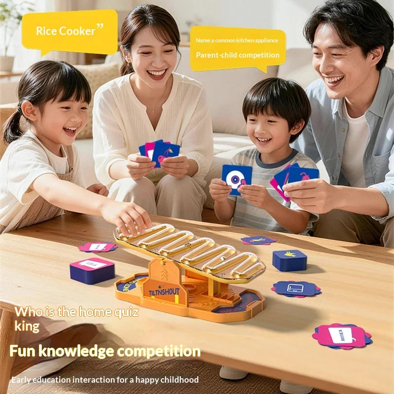 TILT N SHOUT: A Family Edition of the Best-Selling Tilt-and-Shout Board Game with Competitive Question-and-Answer Gameplay
