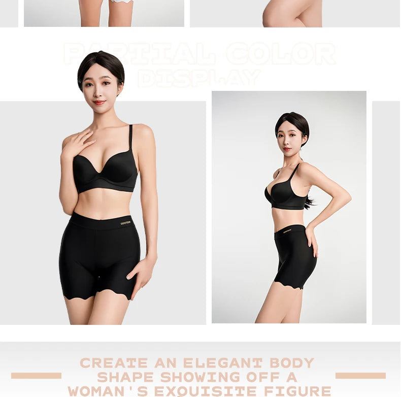 2pcs Seamless Safety Shorts Womens Ice Silk Summer Anti Rub Underwear Boxers Under Skirt Panty Big Size Short Leggings 40-100kg