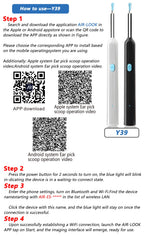 Smart Visual Ear Cleaner HD Ear Sticks Otoscope USB C Charging Endoscope Wax Removal Tool Earpick MIni Camera Health Care Set
