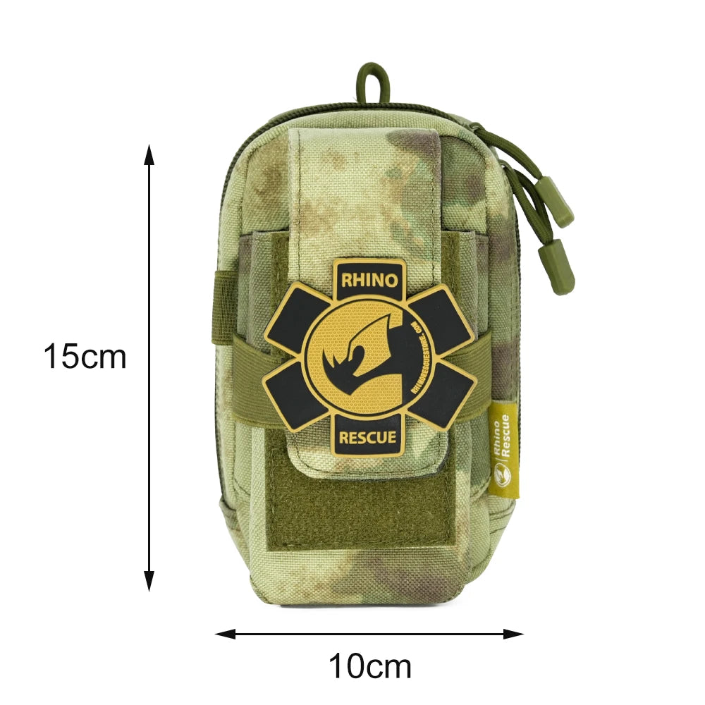 Rhino Rescue EDC First Aid Kit IFAK Trauma with Molle Tactical Pouch Tourniquets Bandage for Survival