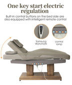 Modern Design Electric Spa Treatment Equipment Beauty Bed with Adjustable Leg Backrest 4 Motor Facial Massage Table