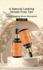 WK JALY Medium Self Tan Drops, Natural Glow Sun Bronzing Drops, Sunless Tanning for Face, Body, Add to Skin Care for Custom Tan