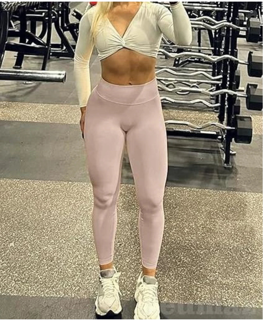 Gym Seamless Women Solid Waist Yoga Pants Three-section Waist Sexy Hip-lifting Tight Sports Pants Fitness Exercise Yoga Pants