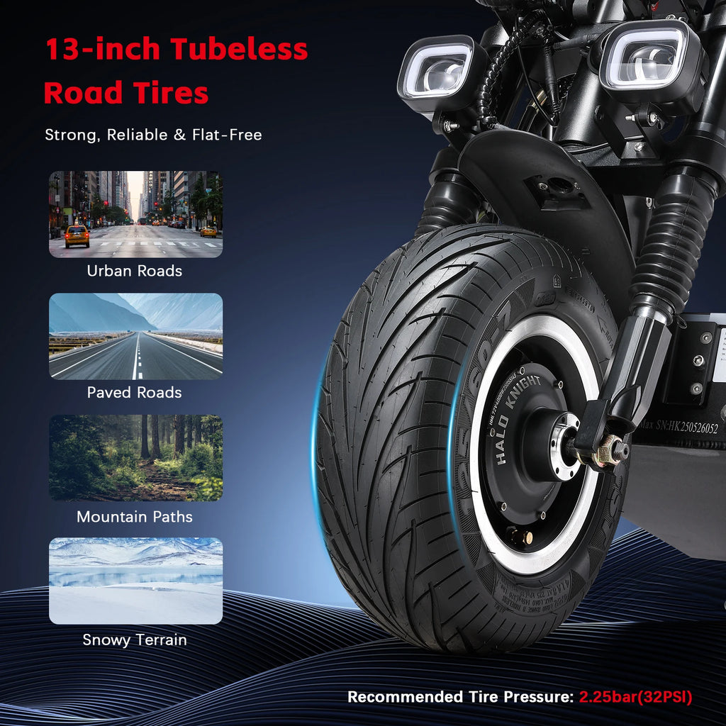 HALO KNIGHT T107Max 72V 8000W Adult Electric Scooter Fast 120km/h Electrical Scooter Powerful Dual Motors Escooter Top E-scooter