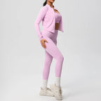 3pcs Sportswear Yoga Set Gym Sports Bra Zipper Jacket Leggings Clothes Sportswear Yoga Suits For Women Fitness Set Tracksuit