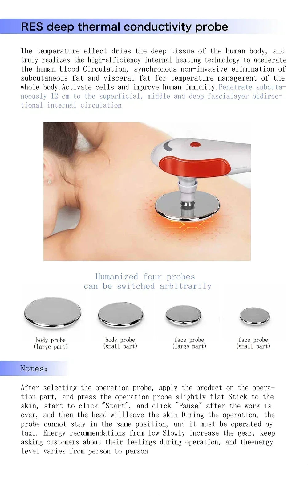 Portable 448KHZ  Tecar Therapy RET CET Diathermy Body Sliming Machine Pain Relief Skin Tightening Deep Care 2024 NEW Massager