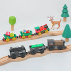 New Electric Train Set Compatible with Thomas Wooden Train Track Train Toys For Kids Christmas Birthday Gift