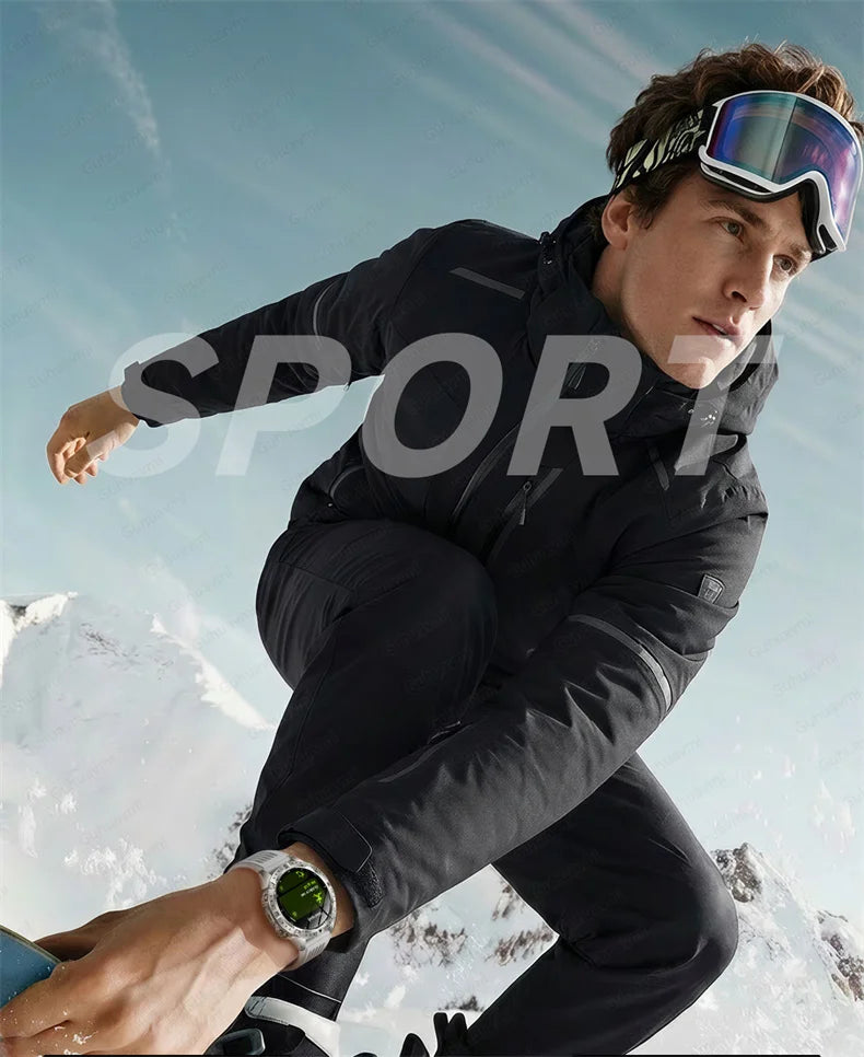 GPS Smart Watch for Men 2G ROM GPS Offline Maps Waterproof Swim Hiking Fitness Tracker Sleep SpO2 Rugged Durable Smartwatch GPS