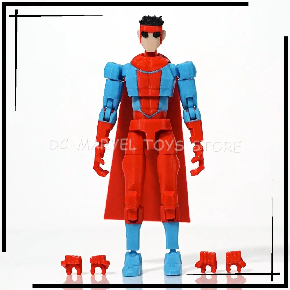 In Stock New 3d Printed Invincible Toys Action Figures T13 Dummy 13 Superheroes Multi-Jointed Movable Shapeshift Toys