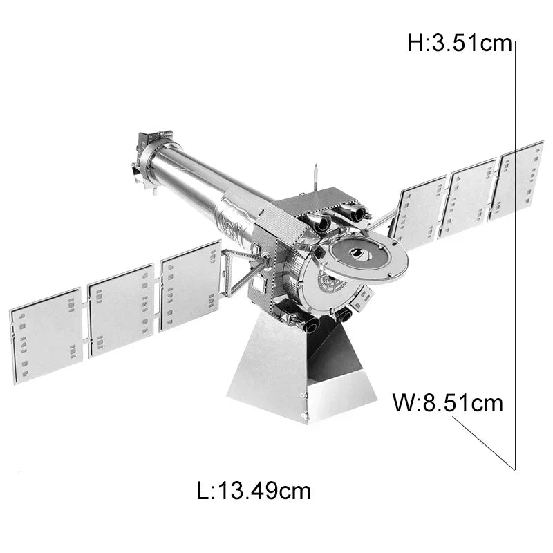 Space Exploration 3D Metal Puzzle Shuttle Hubble Space Telescope Mars Rover Model Toy for Kids Creative Jigsaw Puzzle Gift Toys