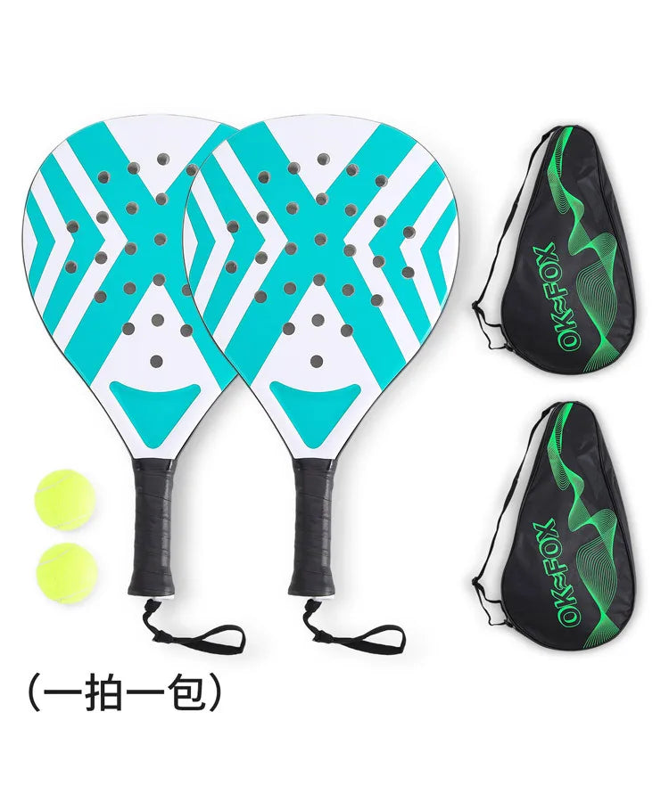 Padel Tennis Rackets beach tennis racketCarbon Fiber Lightweight Tennis Rackets Outdoor Sports Mens and Womens Glowing Racket