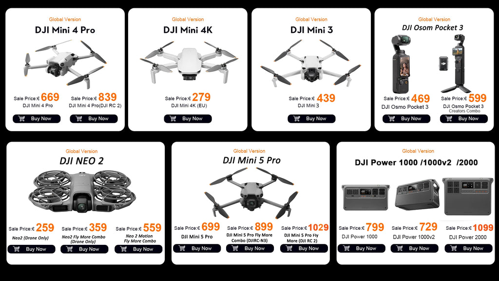 Global Version DJI Neo Drone Fly Camera Drone/Combo 4K Stabilized Video Portable Full-Coverage Propeller Guards